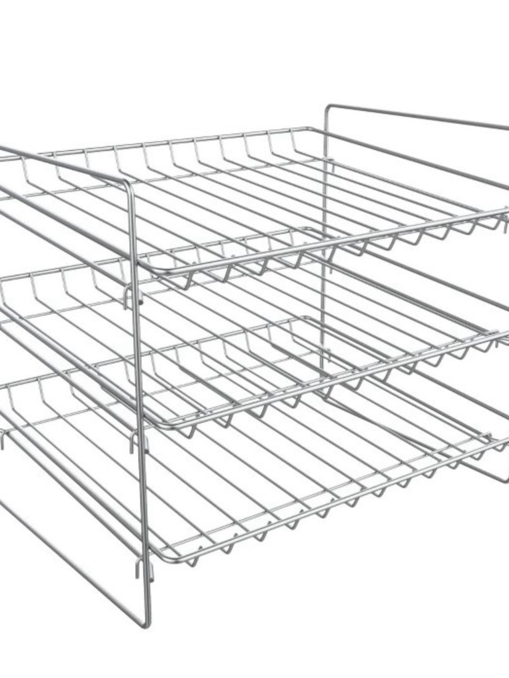 3-Tier Chrome Wire Pantry can Rack